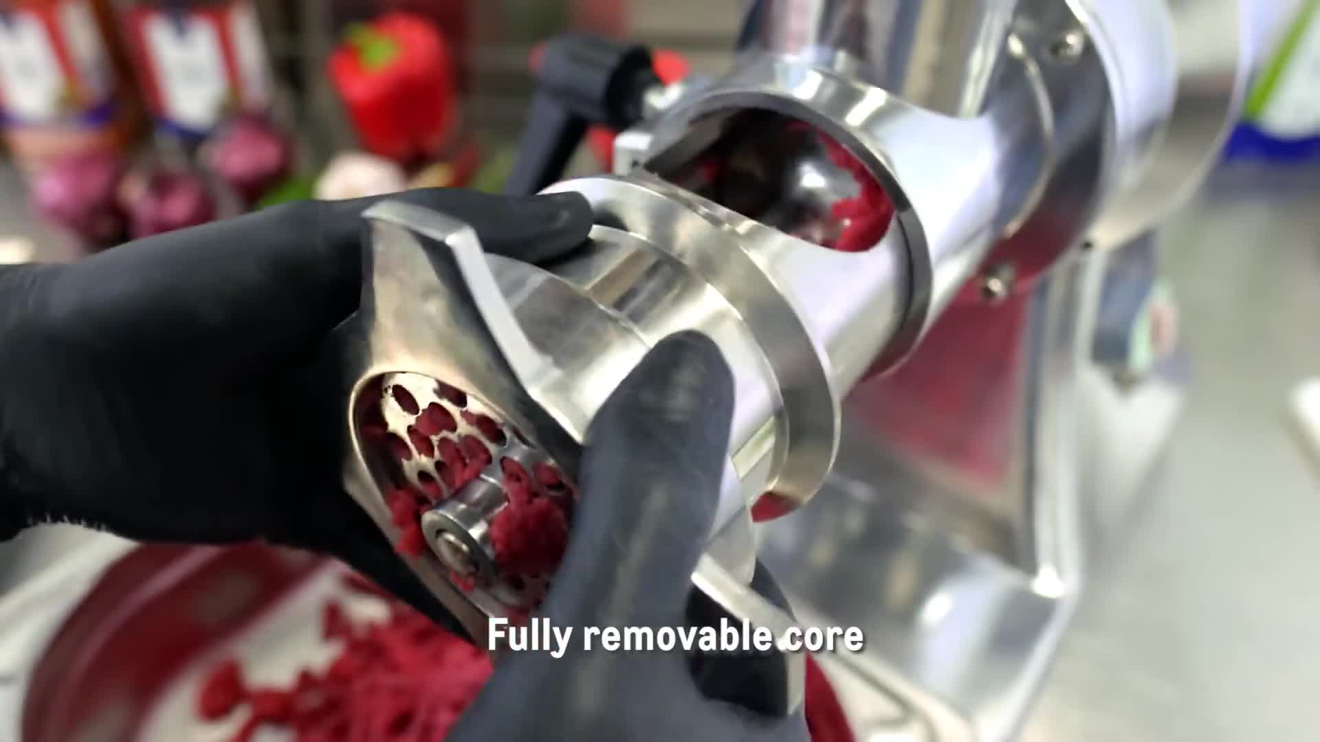 video thumbnail of METRO Professional Hachoir à viande GMG1100, 24,5 x 40 x 52 cm, 100 kg/h, 550 W