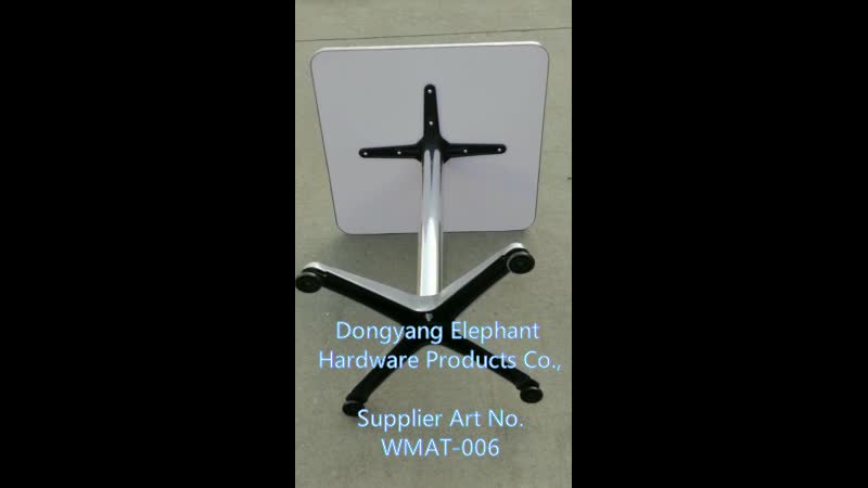 video thumbnail of METRO PROFESSIONAL Bistrotisch Narni, Aluminium, 60 x 60 cm, quadratisch, silber