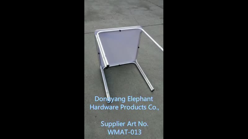 video thumbnail of METRO PROFESSIONAL Tavolo impilabile Gastro Narni, alluminio, 70 x 70 cm, quadrato, argento