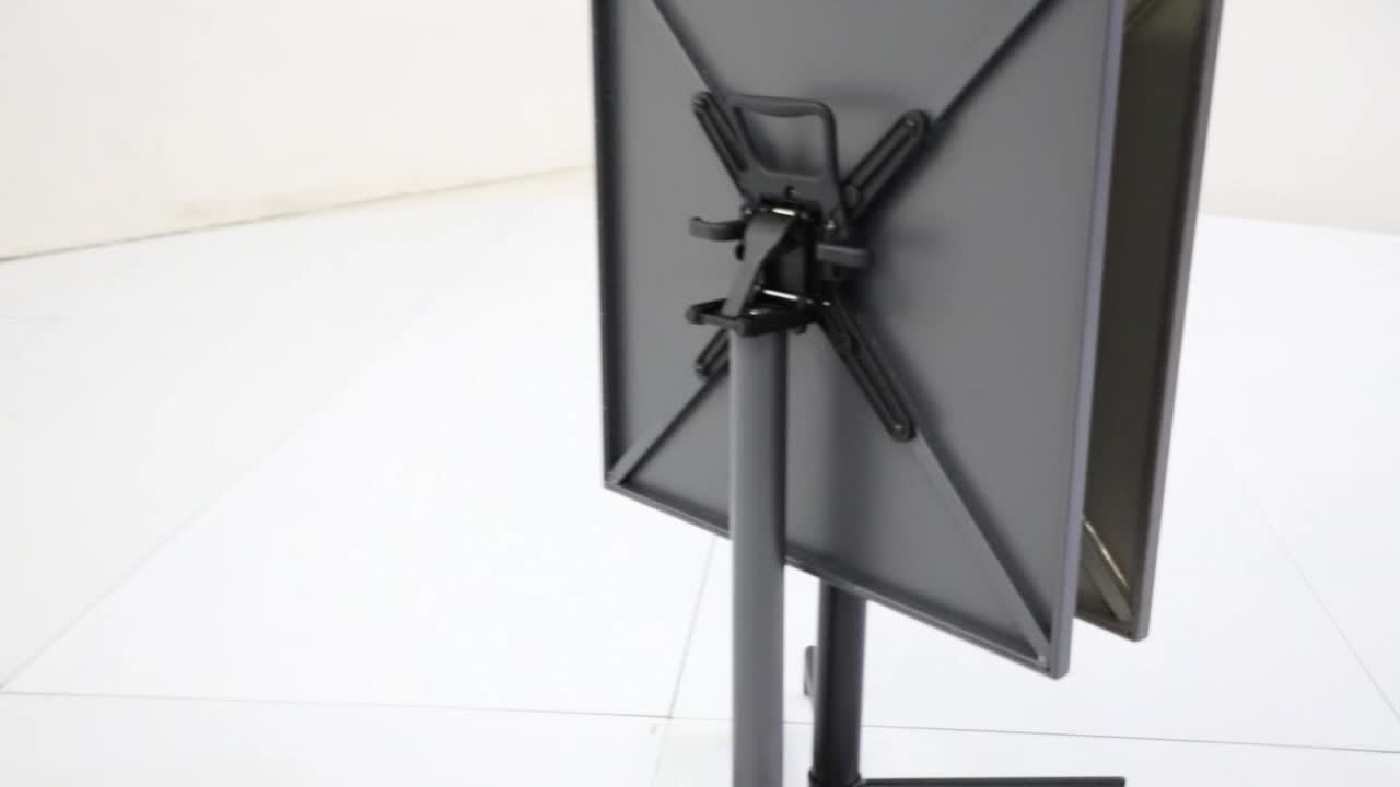 video thumbnail of METRO PROFESSIONAL Table pliante SOFIA, acier, 70 x 70 cm, carrée, gris foncé