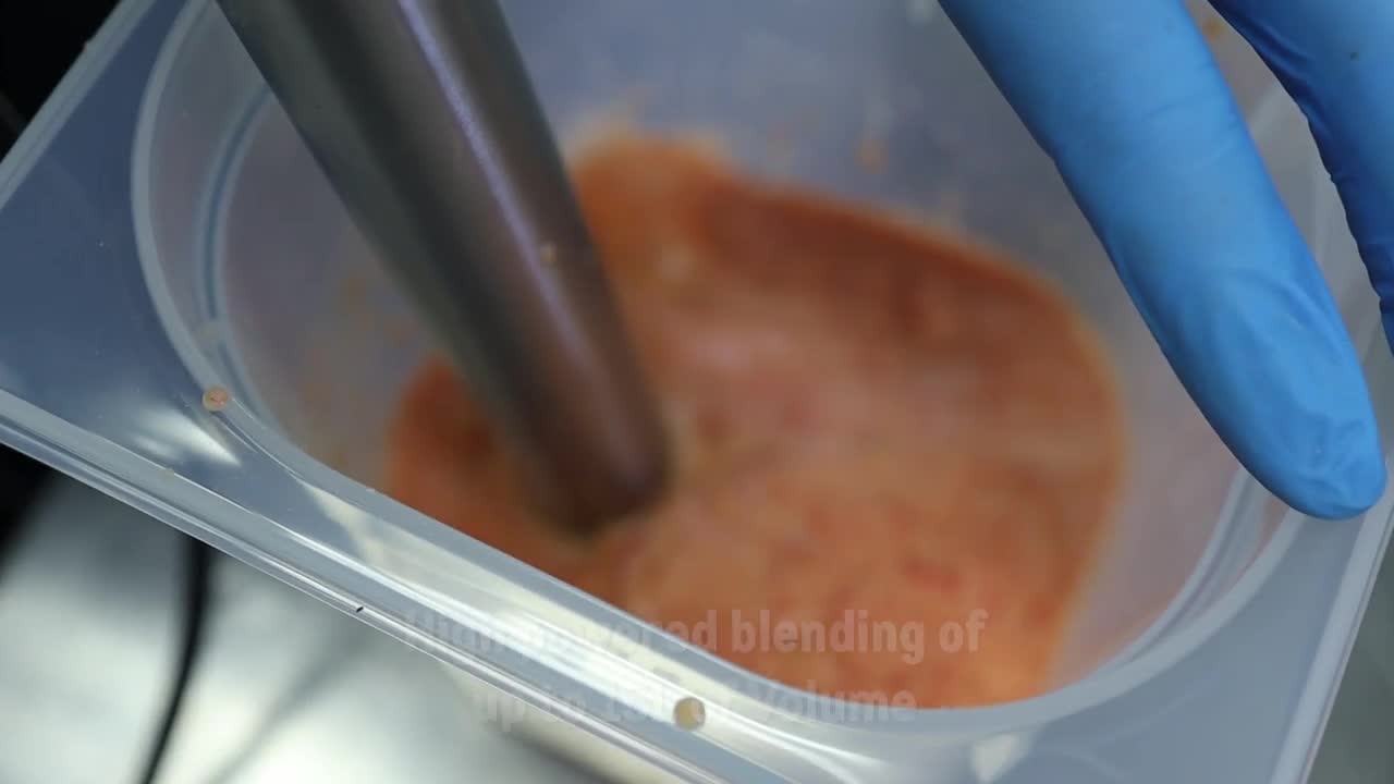 video thumbnail of METRO PROFESSIONAL Batidora de mano GSM1015D, acero inoxidable/plástico, 9.1 x 9.1 x 55 cm, Ø cuchilla: 8,2 cm, mango desmontable de 29 cm, rojo